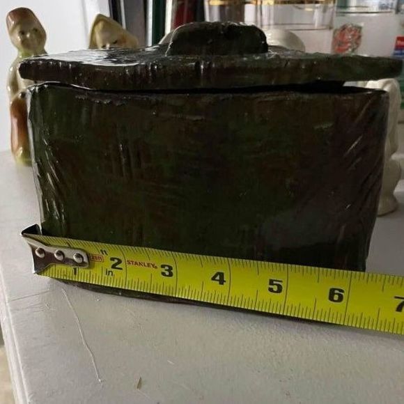 Vintage Ceramic Handmade Pottery Storage Box - Picture 9 of 10